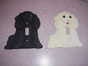 Hand Painted Dog Switch Plates and Bear switch plate!